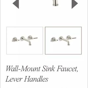 Stunning Central Park West wall mount faucet and levers for h